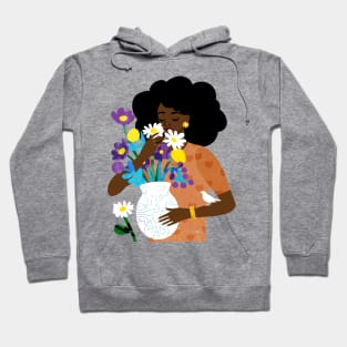 Daisies in a Vase Hoodie